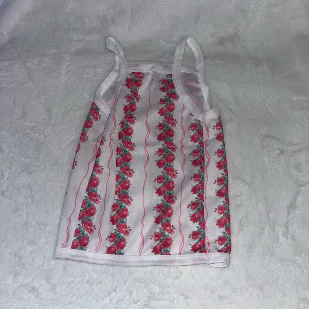 Pet floral tank top